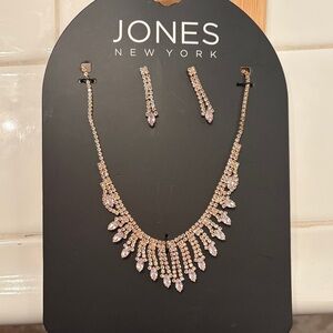Jones New York Gold Necklace with Pink Accents